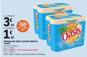 E.Leclerc BOISSON AUX FRUITS SAVEUR TROPICAL "OASIS" offre