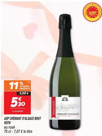 Netto AOP CRÉMANT D'ALSACE BRUT ROTH offre