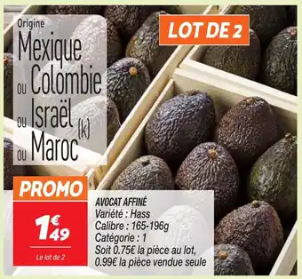 Netto AVOCAT AFFINÉ offre