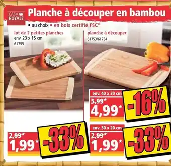 Norma Planche à découper en bambou offre
