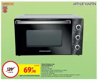 Intermarché Four Posable 45L Arthur Martin offre
