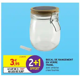Intermarché Bocal De Rangement En Verre offre