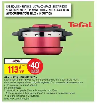 Intermarché All In One Ingenio Tefal offre