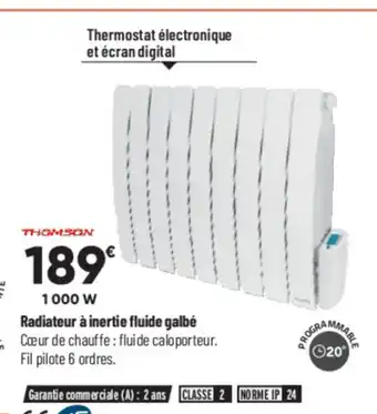 Bricorama Radiateur A Inertie Fluide Galbé offre