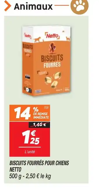 Netto BISCUITS FOURRÉS POUR CHIENS NETTO offre
