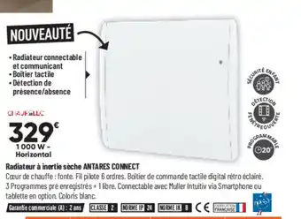 Bricorama Radiateur a Inertie Séche Antares Connect offre
