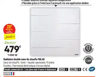 Bricorama Radiateur Double Coeur De Chouffle MALAO offre