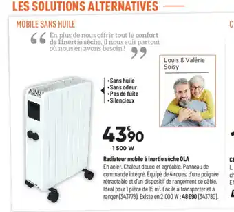 Bricorama Radiateur Mobile a Inetie Séche OLA offre
