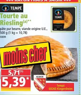 Norma Tourte au Riesling offre