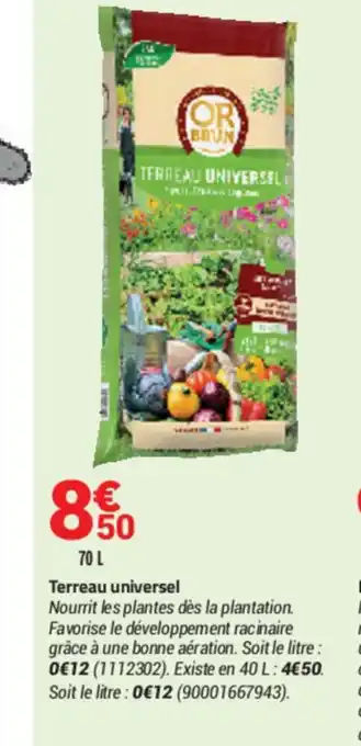 Bricorama Terreau Universel offre