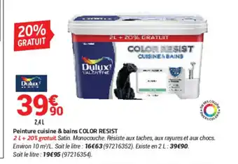 Bricorama Peinture Cuisine & Bains COLOR RESIST offre