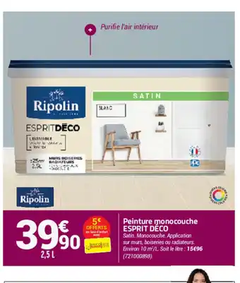 Bricorama Peinture Monocouche Esprit Deco offre