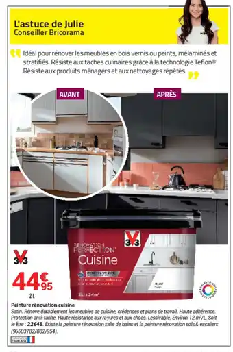 Bricorama Peinture Rénovation Cuisine offre