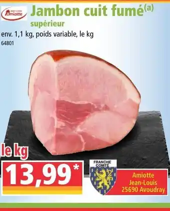 Norma Jambon cuit fumé offre