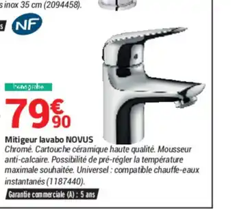 Bricorama Mitigeur Lavabo Novus offre