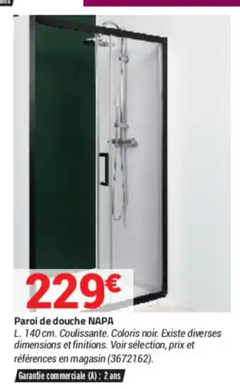 Bricorama Paroi De Douche Napa offre