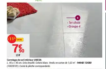 Bricorama Carrelage De Sol Intérieur Ubeda offre