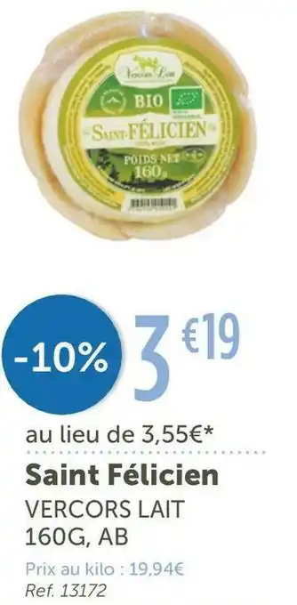 Vercors lait saint félicien