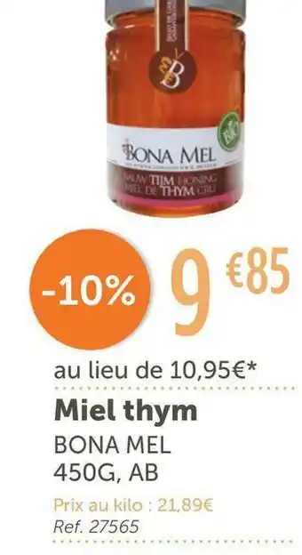 Bona mel miel thym