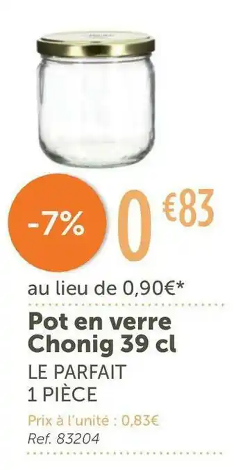 L'Eau Vive Le parfait pot en verre chonig 39 cl offre