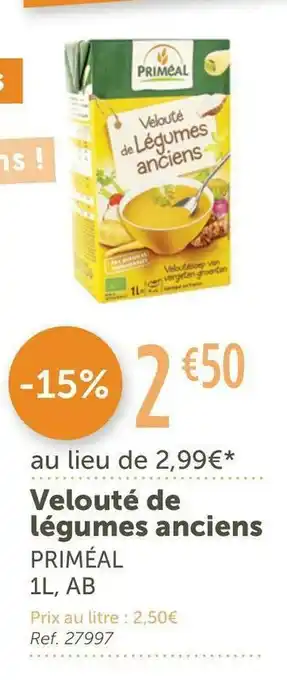 Priméal velouté de légumes anciens