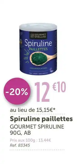 Gourmet spiruline spiruline paillettes