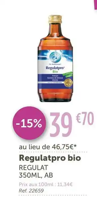 L'Eau Vive Regulat regulatpro bio offre