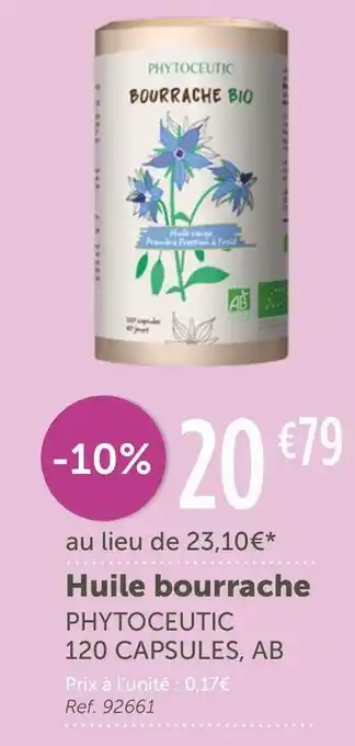L'Eau Vive Huile onagre offre