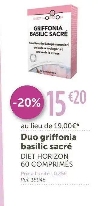 Diet horizon duo griffonia basilic sacré