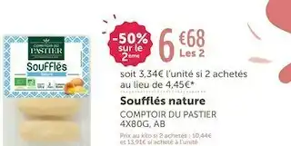 L'Eau Vive Comptoir du pastier soufflés nature offre