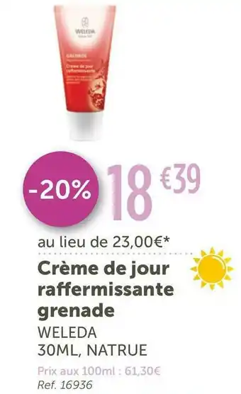 Weleda crème de jour raffermissante grenade