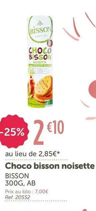 L'Eau Vive Bisson choco bisson noisette offre