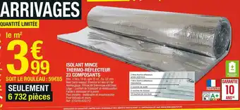 Brico Dépôt Isolant mince thermo-réflecteur 23 composants offre