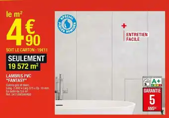 Brico Dépôt Lambris pvc fantasy offre