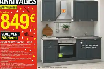 Brico Dépôt Cuisine équipée dakota l. 1,95 m offre