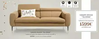 Canapé design “talisman”