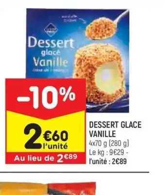 Leader Price DESSERT GLACE VANILLE offre