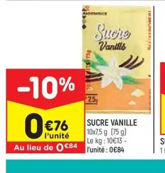 Leader Price SUCRE VANILLE offre