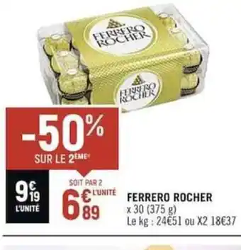 Spar FERRERO ROCHER offre