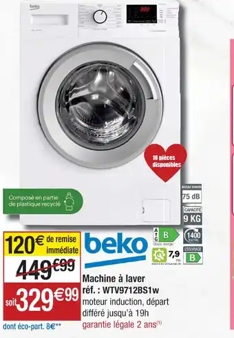 Cora x Carrefour Machine à laver offre