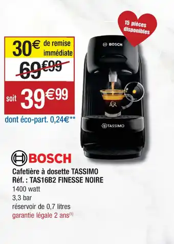 Cora x Carrefour Cafetière à dosette TASSIMO offre