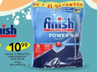 Stokomani LES 69+31 TABLETTES LAVE-VAISSELLE* TOUT EN UN 1710g offre