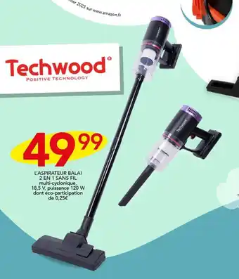 Stokomani L'ASPIRATEUR BALAI 2 EN 1 SANS FIL offre