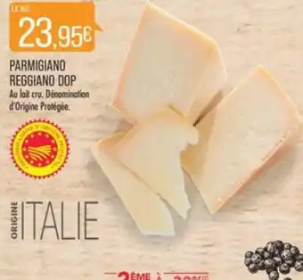 Match PARMIGIANO REGGIANO DOP Au lait cru. Dénomination d'Origine Protégée. offre