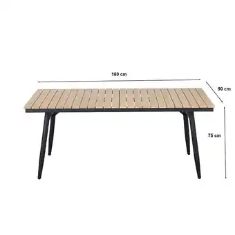 Bricorama Ensemble table ALBA en bois d'acacia FSC et 4 chaises de jardin offre