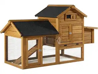 Bricomarché Poulailler Poulette avec pondoir en bois - Marron offre