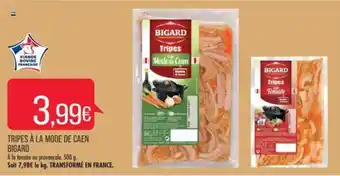 Match TRIPES À LA MODE DE CAEN BIGARD offre
