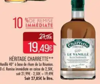 HĂRITAGE CHARRETTE**