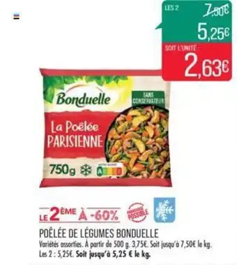 Match POÊLÉE DE LÉGUMES BONDUELLE offre