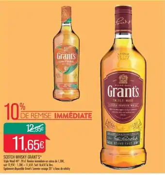 Match SCOTCH WHISKY GRANT'S* offre